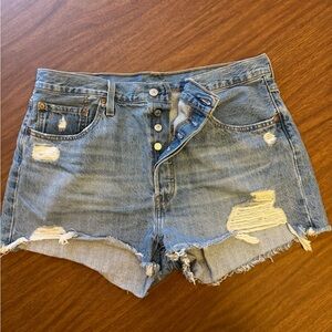 Levis Women’s 501 Original High-Rise Jean Shorts